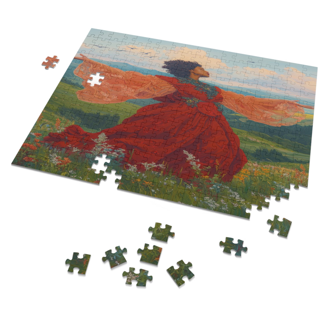 Flower Meadows 14- Jigsaw 252 Piece Puzzle with Tin