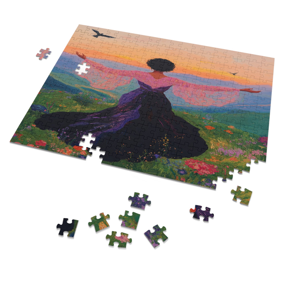 Flower Meadows 03 Jigsaw Puzzle with Tin
