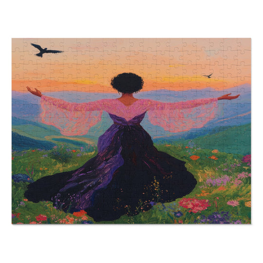 Flower Meadows 03 Jigsaw Puzzle with Tin