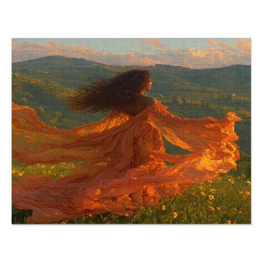 Flower Meadows 18- Jigsaw 252 Piece Puzzle with Tin