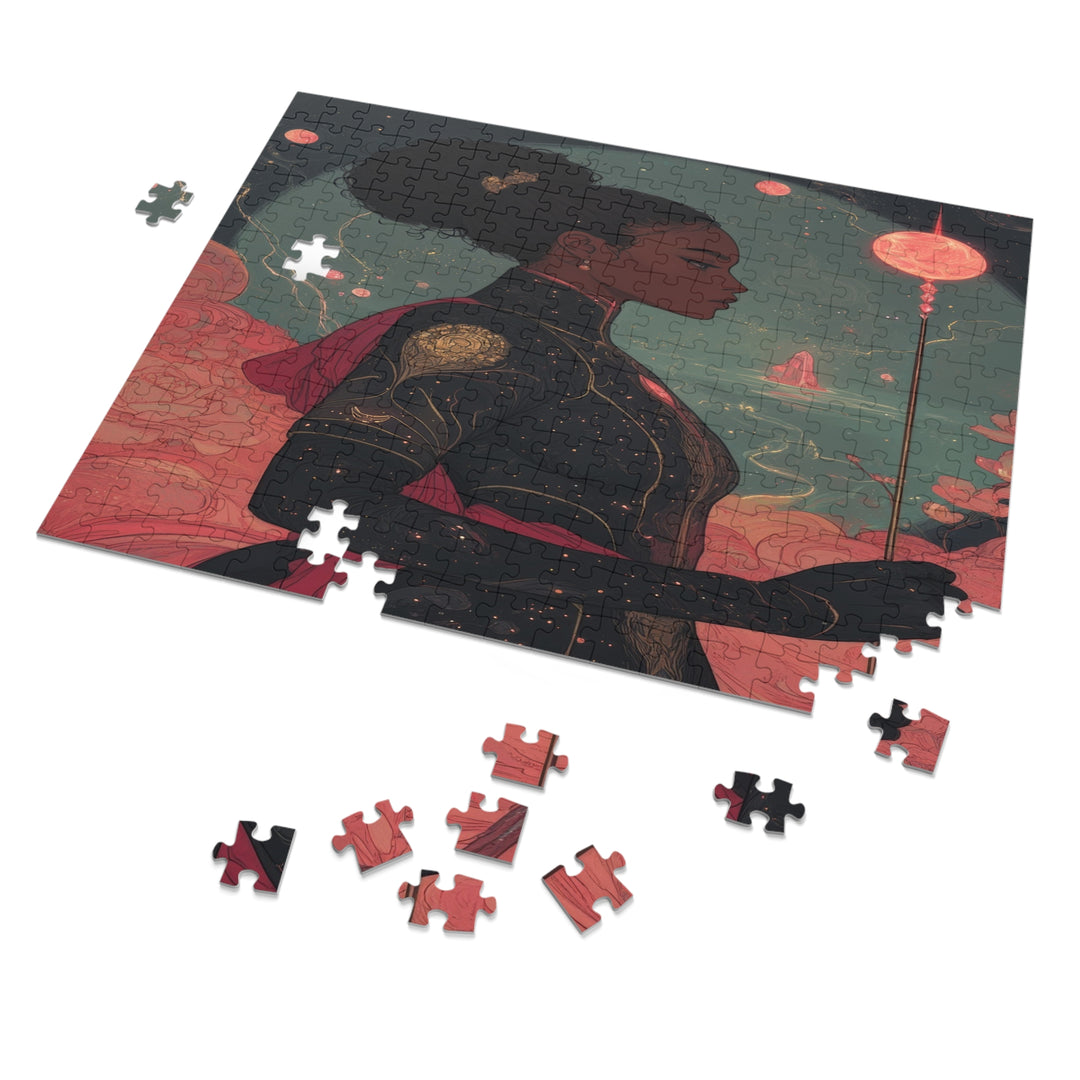 Abstract Universe 01- Jigsaw 252 Piece Puzzle with Tin