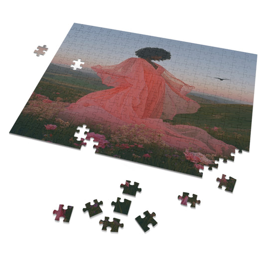 Flower Meadows 09- Jigsaw 252 Piece Puzzle with Tin