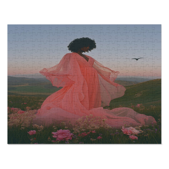 Flower Meadows 09- Jigsaw 252 Piece Puzzle with Tin