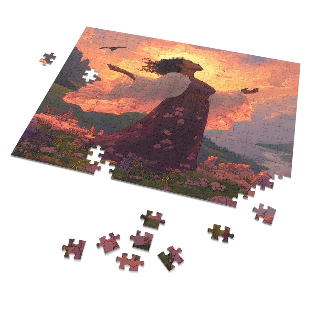 Flower Meadows 13- Jigsaw 252 Piece Puzzle with Tin