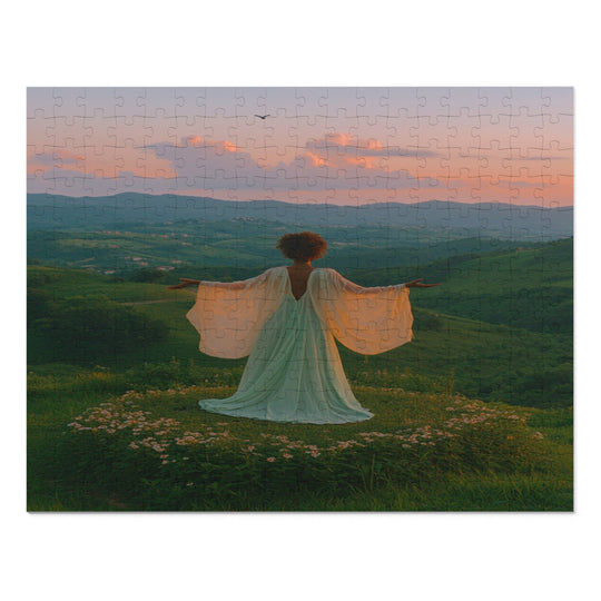 Flower Meadows 17- Jigsaw 252 Piece Puzzle with Tin