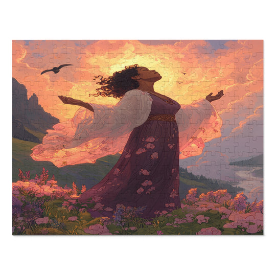 Flower Meadows 13- Jigsaw 252 Piece Puzzle with Tin