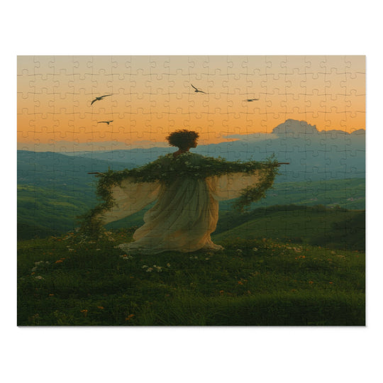 Flower Meadows 15- Jigsaw 252 Piece Puzzle with Tin