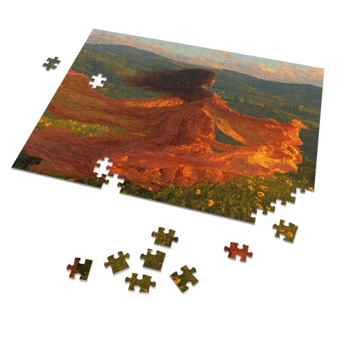 Flower Meadows 18- Jigsaw 252 Piece Puzzle with Tin