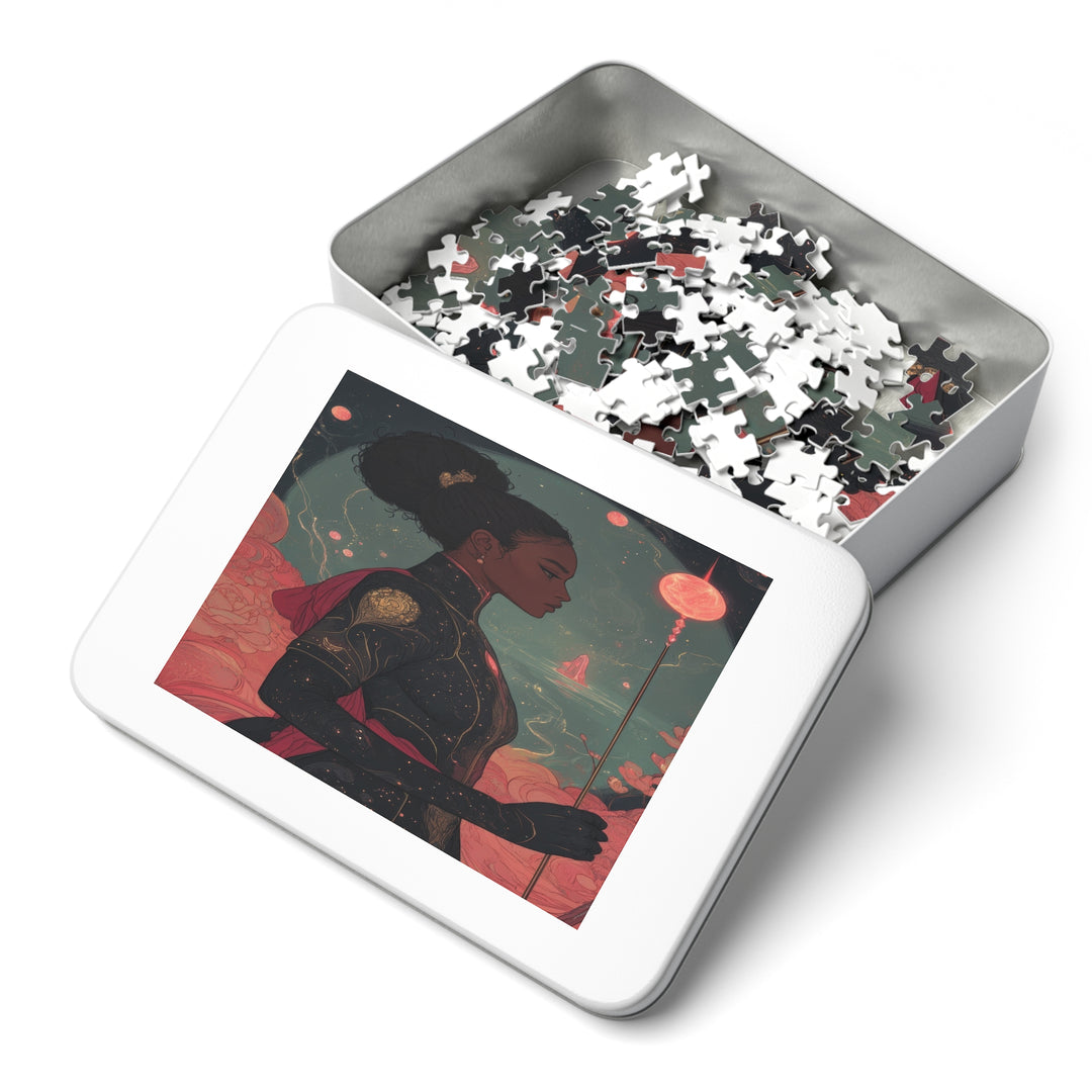 Abstract Universe 01- Jigsaw 252 Piece Puzzle with Tin