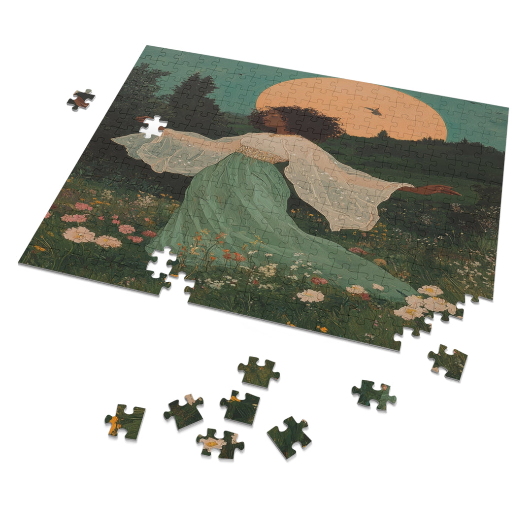 Flower Meadows 01- 252 Piece Puzzle with Tin