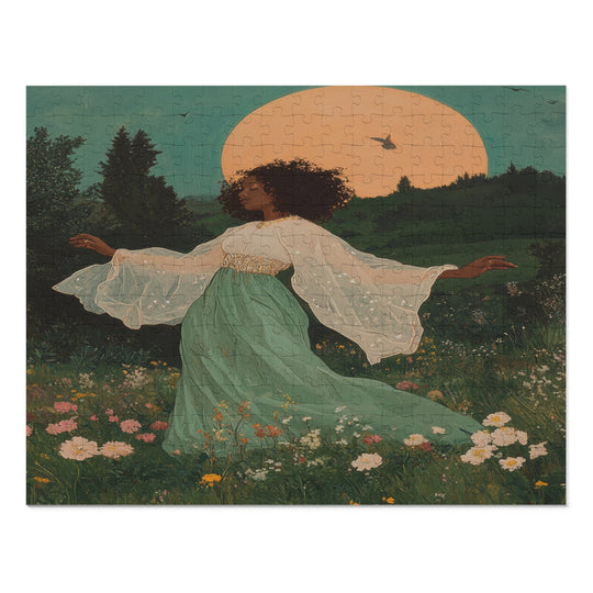 Flower Meadows 01- 252 Piece Puzzle with Tin