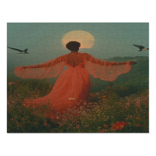 Flower Meadows 16- Jigsaw 252 Piece Puzzle with Tin