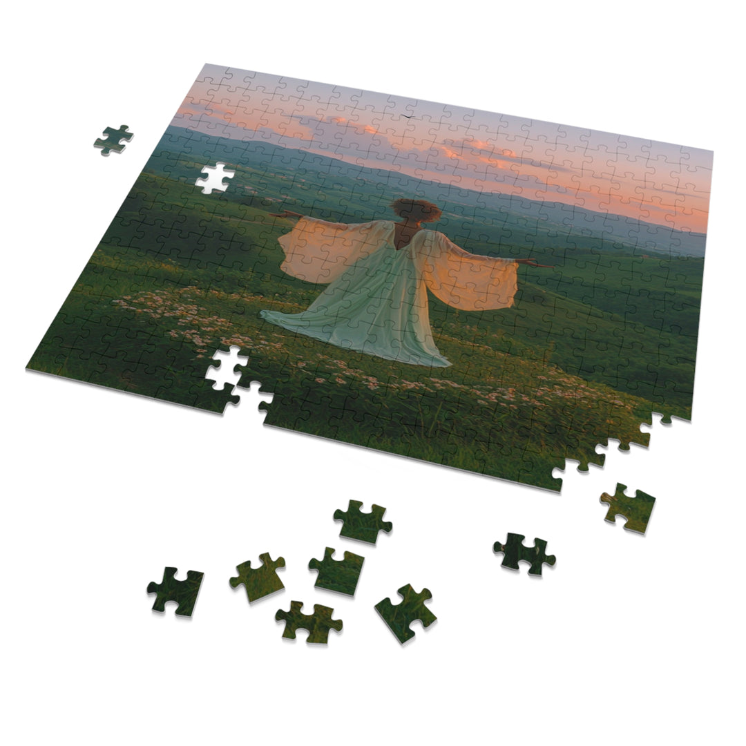 Flower Meadows 17- Jigsaw 252 Piece Puzzle with Tin
